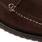 Dark brown suede "Thiers" loafer - A French Legend