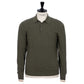 Exclusively for Michael Jondral: "Sportman" olive green knitted polo made from the finest Scottish cashmere