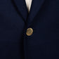 "Club Button" jacket in wool and cashmere - handmade