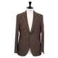 Brown "Il Cacciatore Moderno" jacket made from Scottish wool - handmade