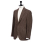 Brown "Il Cacciatore Moderno" jacket made from Scottish wool - handmade