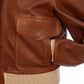 Chapal Paris x MJ: "Bomber USAAF" aviator jacket in lambskin - handmade