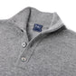 Exclusively for Michael Jondral: "Scirocco" flannel gray polo sweater made from the finest Scottish cashmere