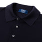 Exclusively for Michael Jondral: dark blue knitted polo "Sportman" made from extra-fine 140's merino wool