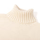 Exclusively for Michael Jondral: creamy white turtleneck sweater made from Scottish 4-ply cashmere