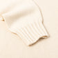 Exclusively for Michael Jondral: creamy white turtleneck sweater made from Scottish 4-ply cashmere