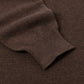 Exclusively for Michael Jondral: "Sportman" dark brown knitted polo made from the finest Scottish cashmere