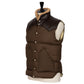 Rocky Mountain Featherbed x MJ: "Christy Vest" down vest with lambskin collar