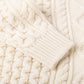 Iconic Aran" sweater made from lambswool and cashmere - Original Knit