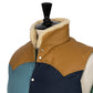 Rocky Mountain Featherbed x MJ: Down Vest "Christy Multi-Patch Vest" with Lambskin Collar
