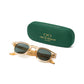 "CORD Champagne" sunglasses with saffron yellow lenses - handmade