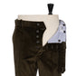 Exclusively for Michael Jondral: Dark Green Trousers in Brisbane Moss 8 Whale Cotton Corduroy - Rota Sartorial