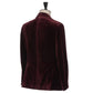 Dark Red Velvet Jacket "Velluto Elegante" made of Cotton - handmade