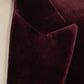 Dark Red Velvet Jacket "Velluto Elegante" made of Cotton - handmade