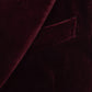 Dark Red Velvet Jacket "Velluto Elegante" made of Cotton - handmade