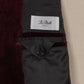 Dark Red Velvet Jacket "Velluto Elegante" made of Cotton - handmade