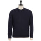 Dark Blue Sweater "Argentina" made from 4-Ply Piuma Cashmere