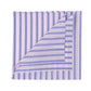 Handkerchief "Vintage Stripe" made of pure Cotton - hand-rolled