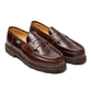 Dark Brown Loafer "Reims" made of Waxed Calfskin - A French Legend