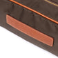 Large Toiletry Bag "Luxury Beauty" made from Felisi Nylon and Saddle Leather - handmade