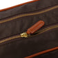 Large Toiletry Bag "Luxury Beauty" made from Felisi Nylon and Saddle Leather - handmade