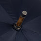 Francesco Maglia x MJ: Stick Umbrella "Lord" with Solid Wood Frame and Handle made of Chestnut Wood - purely handmade