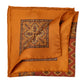 Pocket Square "Medaglioni Stampati" made of pure Silk - hand-rolled