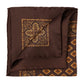 Pocket Square "Medaglioni Stampati" made of pure Silk - hand-rolled