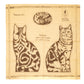 Bandana "Gatto Pelo Corto" made from pure Cotton