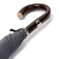 Francesco Maglia x MJ: Stick Umbrella "Lord" with Solid Wood Frame and Handle made of Chestnut Wood - purely handmade