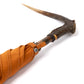 Francesco Maglia x MJ: Stick Umbrella "Lord" with Solid Wood Frame and Deer Horn Handle - purely handmade