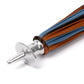 Francesco Maglia x MJ: Umbrella "Seat" with Solid Wood Frame and Cover made of Multi-Stripes - purely handmade
