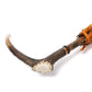 Francesco Maglia x MJ: Stick Umbrella "Lord" with Solid Wood Frame and Deer Horn Handle - purely handmade
