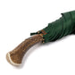 Francesco Maglia x MJ: Stick Umbrella "Lord" with Solid Wood Frame and Deer Horn Handle - purely handmade