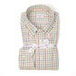 Checked Shirt "Cash-Twill" with Button-Down Collar and Sports Cuff - handmade