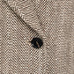Coat "L'Aristocratico" with Herringbone Pattern made from a Wool Blend - handmade