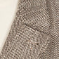 Coat "L'Aristocratico" with Herringbone Pattern made from a Wool Blend - handmade