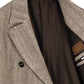 Coat "L'Aristocratico" with Herringbone Pattern made from a Wool Blend - handmade