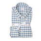 Checked Shirt "Cash-Twill" with Button-Down Collar and Sports Cuff - handmade