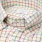 Checked Shirt "Cash-Twill" with Button-Down Collar and Sports Cuff - handmade