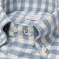 Checked Shirt "Cash-Twill" with Button-Down Collar and Sports Cuff - handmade