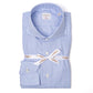 Checked Shirt "Royal Twill" with Shark Collar and Sports Cuff - handmade