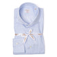 Striped Shirt "Royal Twill" with Shark Collar and Sports Cuff - handmade