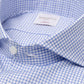 Checked Shirt "Royal Twill" with Shark Collar and Sports Cuff - handmade