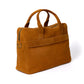 Business Bag "Vienna" made of Cognac Brown Goatskin - handmade