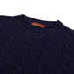 Brigatelli dal 1922 per Michael Jondral: Round Neck Sweater  "Treccia" made from Merino Wool and Cashmere - 3 Ply Cashmere Blend