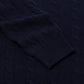 Brigatelli dal 1922 per Michael Jondral: Round Neck Sweater  "Treccia" made from Merino Wool and Cashmere - 3 Ply Cashmere Blend