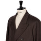 Coat "BERTO" made from Japanese Dolmány Satin Wool