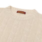 Brigatelli dal 1922 per Michael Jondral: Crewneck Sweater "Treccia" made from Merino Wool and Cashmere - 3 Ply Cashmere Blend