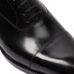 Oxford "Straight Tipped" made of Black Calfskin - purely handmade